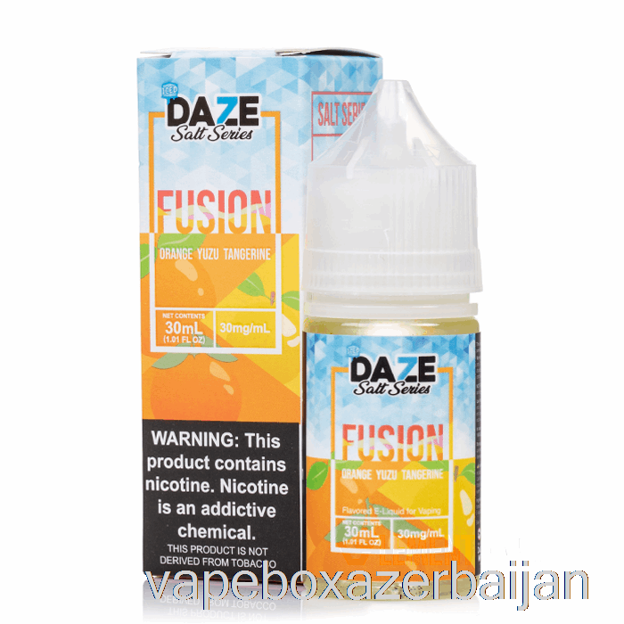 E-Juice Vape ICED Orange Yuzu Tangerine - 7 Daze Fusion Salt - 30mL 30mg